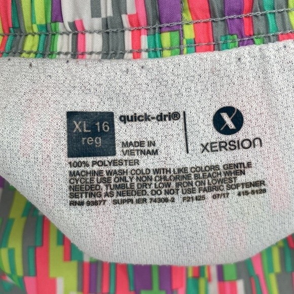 Xersion Running Shorts Brief Liner Multicolor Quick-dri Girls XL 16 - Picture 3 of 5